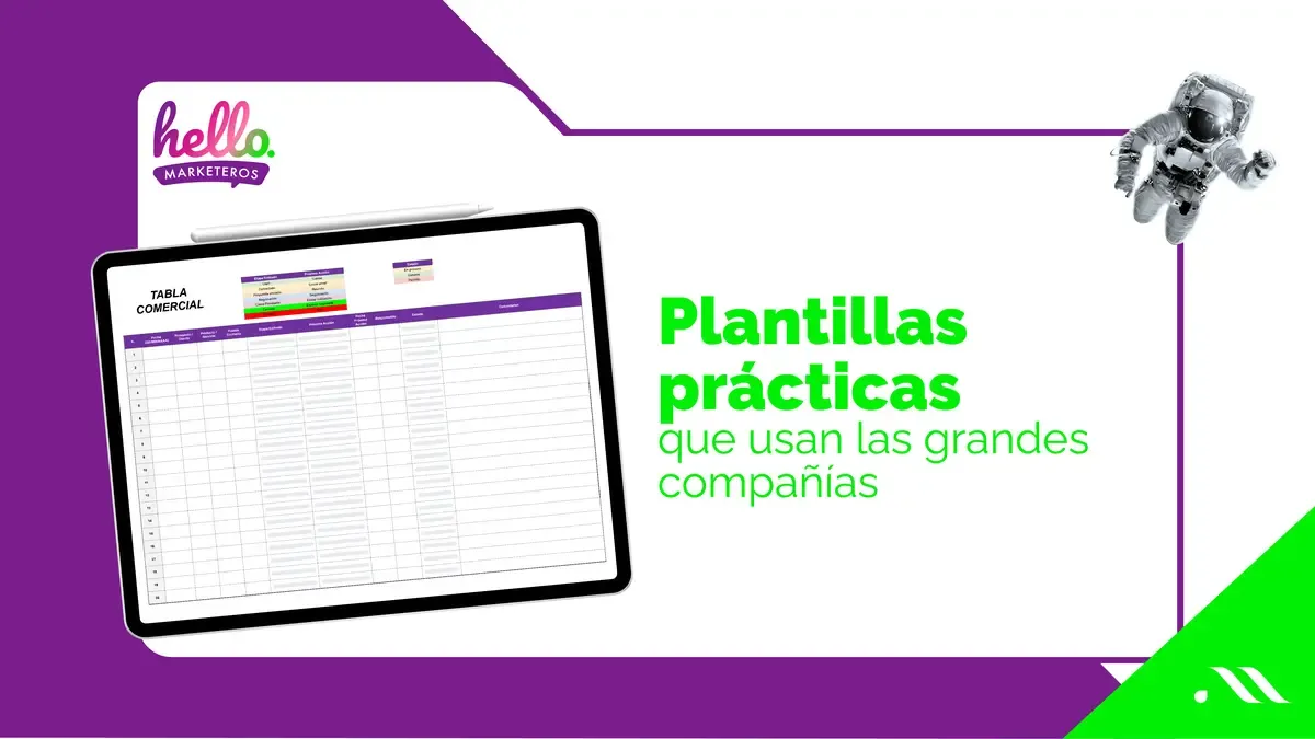 Mockup de plantillas graficas que ofrece hello marketeros